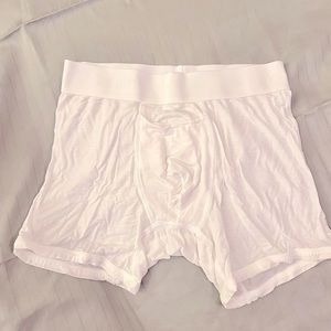 TOMMY JOHN NEW W/O TAGS “SECOND SKIN” WHITE BOXER BRIEFS SIZE SML